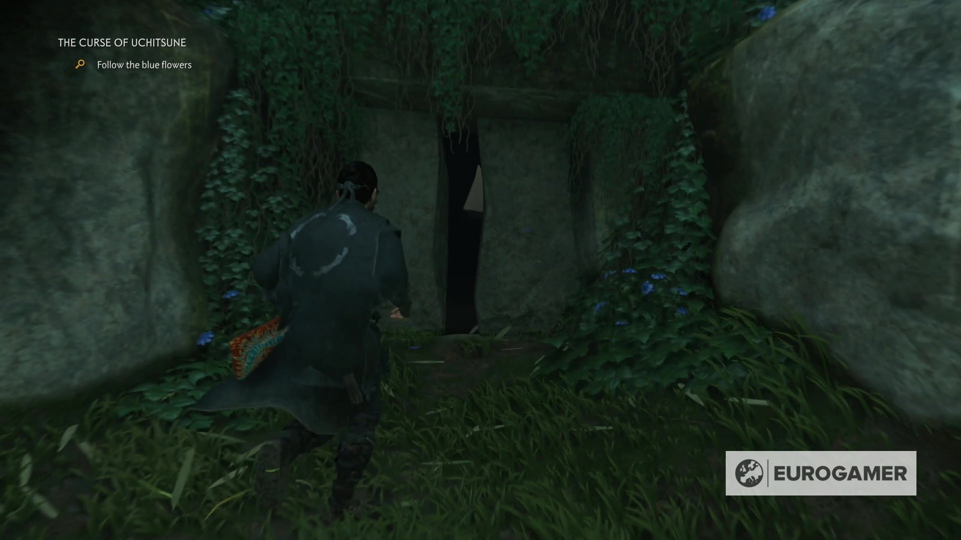 Ghost of Tsushima The Curse of Uchitsune quest Blue flower locations